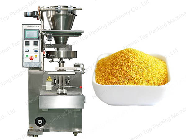 Granule packing machine is used for packing particele, such as millet.