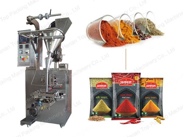 Spice packing machine can pack in pouch