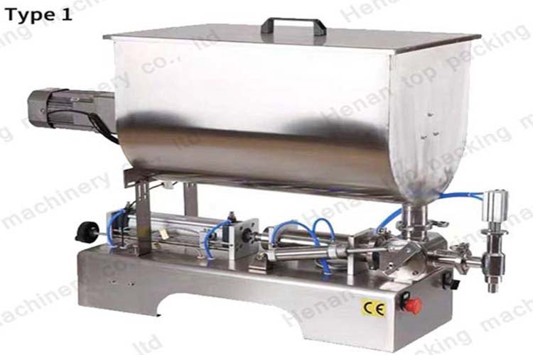 Paste filling machine with u-shaped hopper