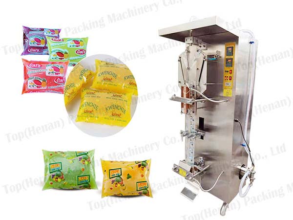 Juice pouch packing machine