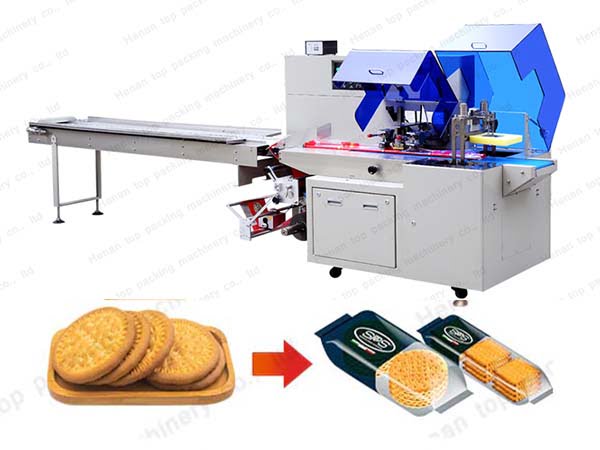 Biscuit packing machine-gusseted bags