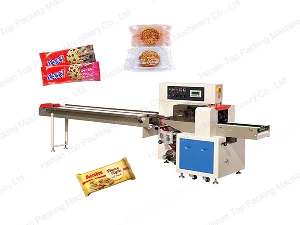 Biscuit pillow packing machine