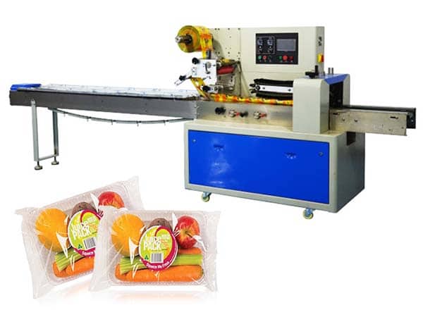 Fruit packing machine with pillow type