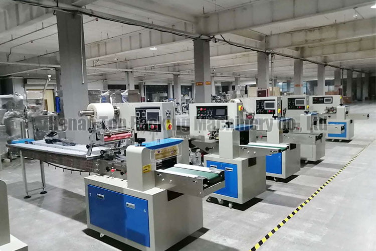 Pillow wrapping machine factory of henan top machinery