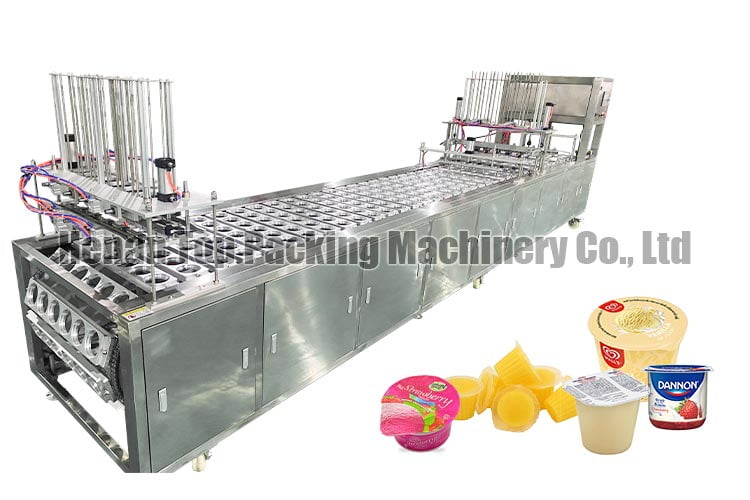 Cup filling and sealing machine