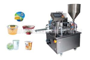 Yogurt Cup Filling Machine | Automatic Rotary Cup Filler