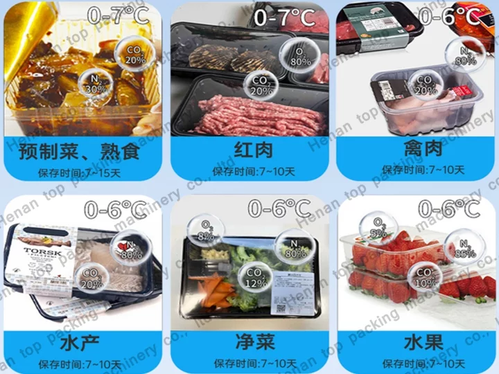 Modified atmosphere packaging machine applications