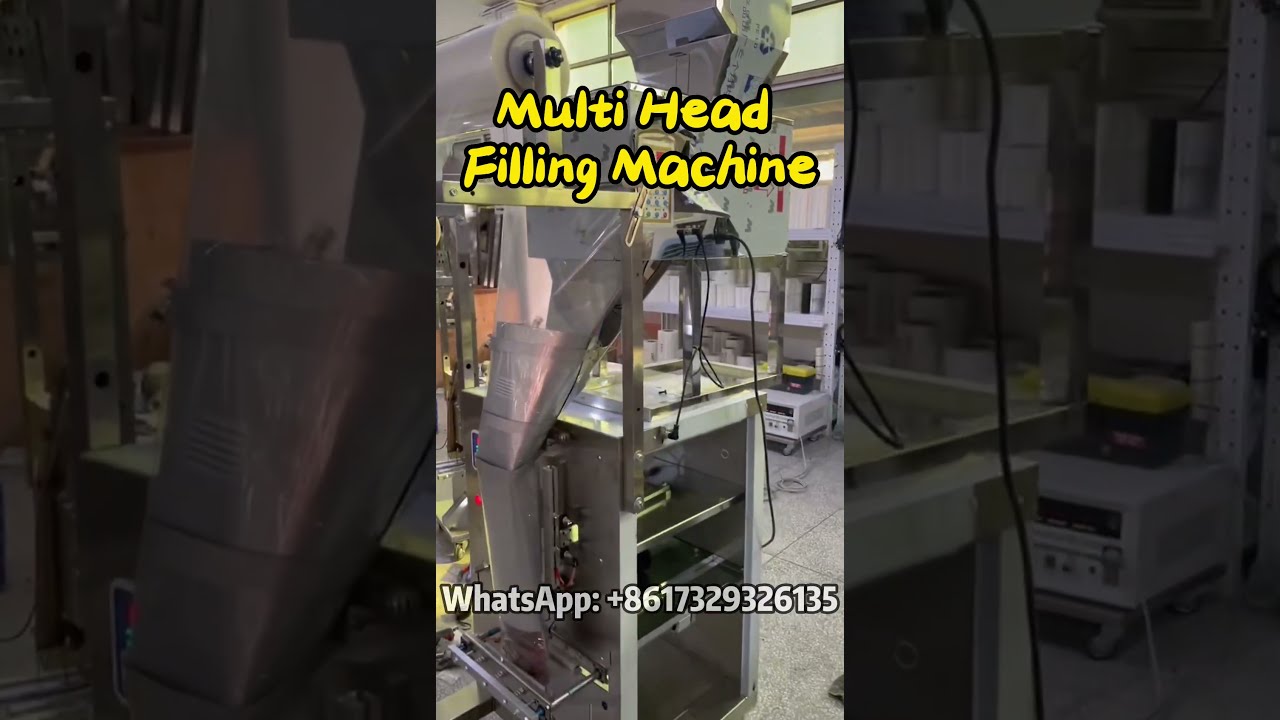 Multi head weighing filling mach