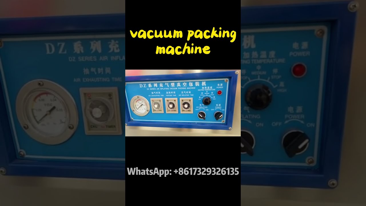 Máquina de embalagem a vácuo de câmara dupla 1 Automatic vacuum packing machine